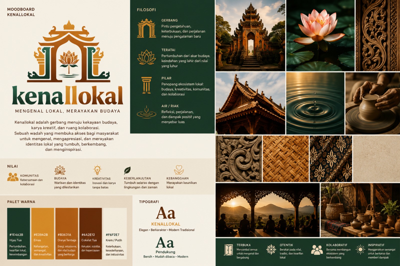 Moodboard dan nilai KenaLokal
